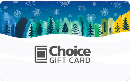 Snowny Forest Holiday Choice Card