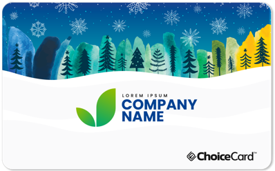 Snowny Forest Holiday Choice Card